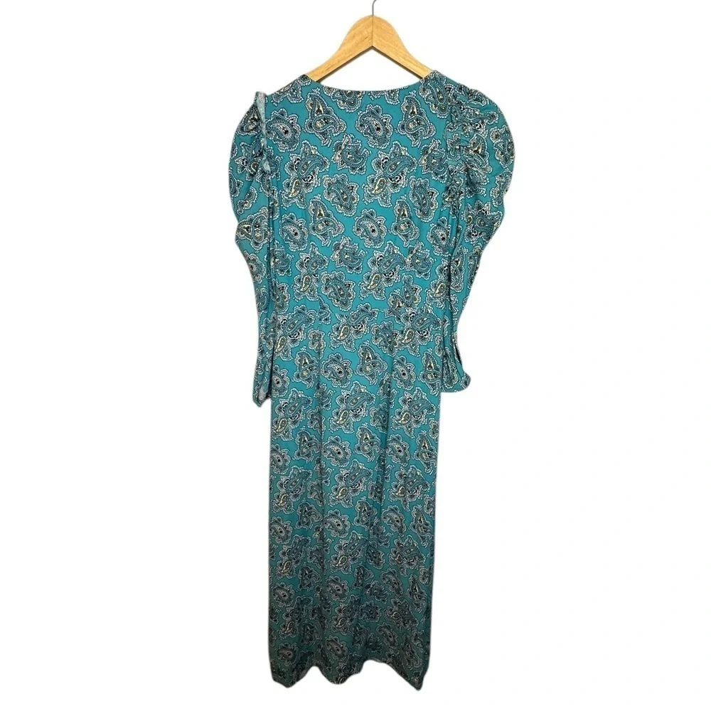 J.Crew Drapey Puff Sleeve Maxi Dress in Paisley Bunch 00